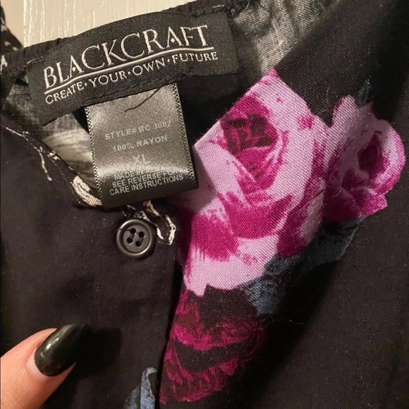 Blackcraft Cult Tie Front Button Down - Picture 2 of 3